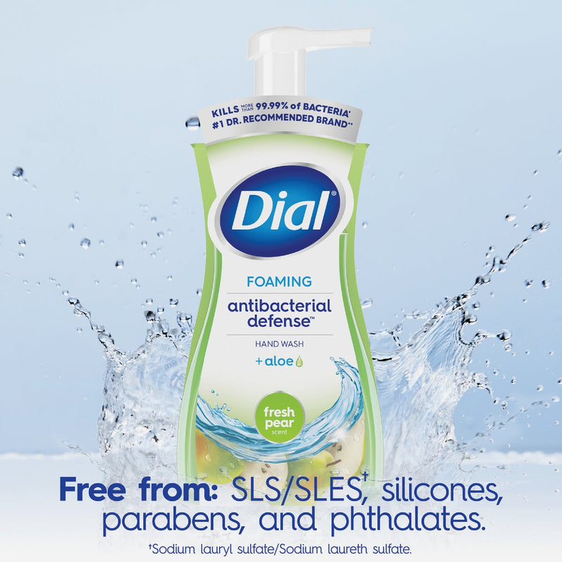 Dial Antibacterial Defense 7.5 Oz. Pear + Aloe Foaming Hand Soap