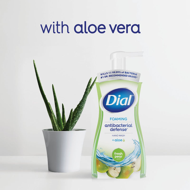 Dial Antibacterial Defense 7.5 Oz. Pear + Aloe Foaming Hand Soap