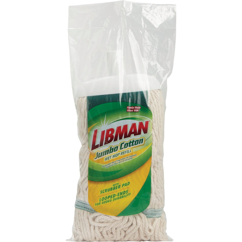 Libman 10.5 In. Cotton Jumbo Wet Mop Refill