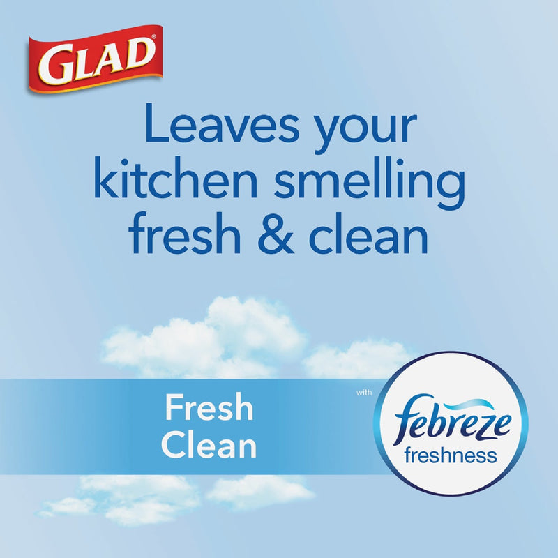 Glad Febreze 13 Gal. Fresh Scent Tall Kitchen White Trash Bag (40-Count)