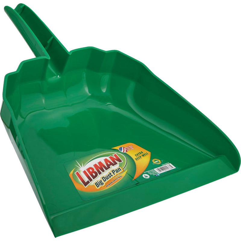 Libman 12 In. Green Poly Big Dust Pan