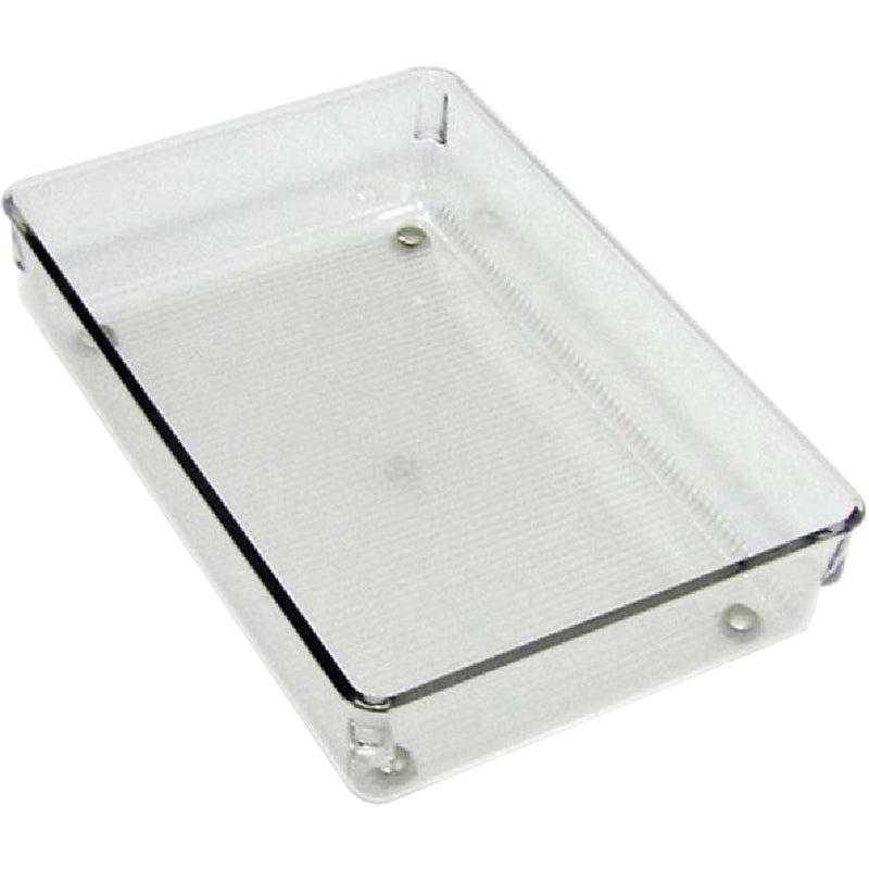 iDesign Linus 6 In. W. x 9 In. L. x 2 In. D. Clear Drawer Organizer Tray