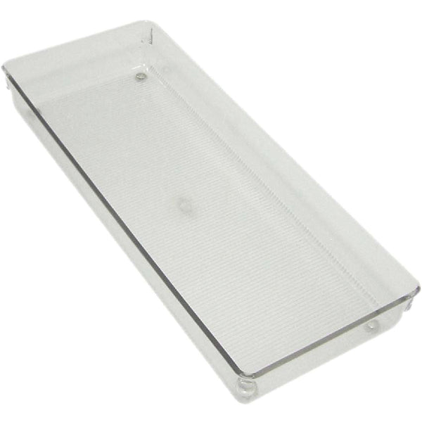 iDesign Linus 6 In. W. x 15 In. L. x 2 In. D. Clear Drawer Organizer Tray