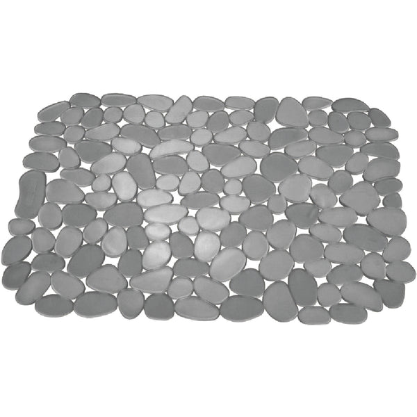 iDesign Pebblz 10.5 In. x 12.25 In. Graphite Sink Mat