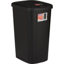 Hefty 13 Gal. Black Wastebasket with Lid