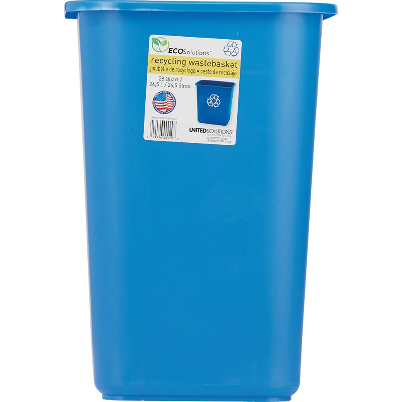 United Solutions 28 Qt. Recycling Office Wastebasket