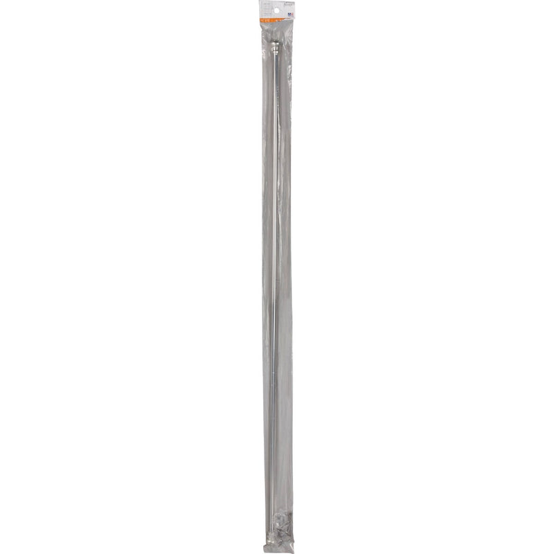 Kenney Ashby 48 In. To 84 In. 7/16 In. Satin Silver Standard Cafe Rod