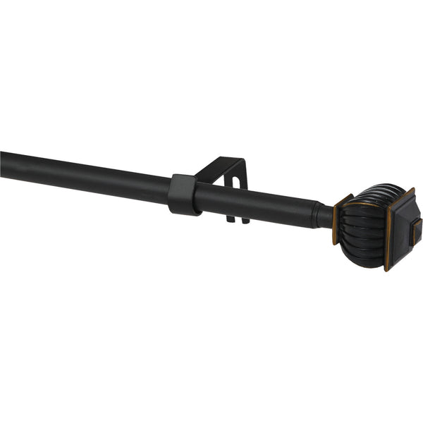 Kenney Beckett 48 In. To 86 In. 5/8 In. Oil Rubbed Bronze Standard Cafe Rod