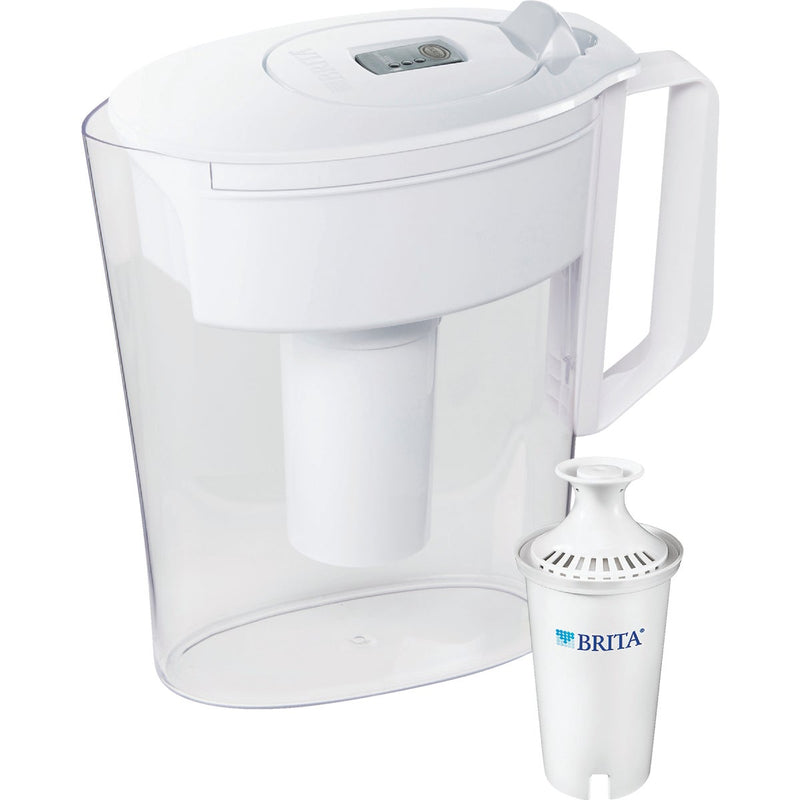 Brita White 6-Cup Water Filter Pitcher