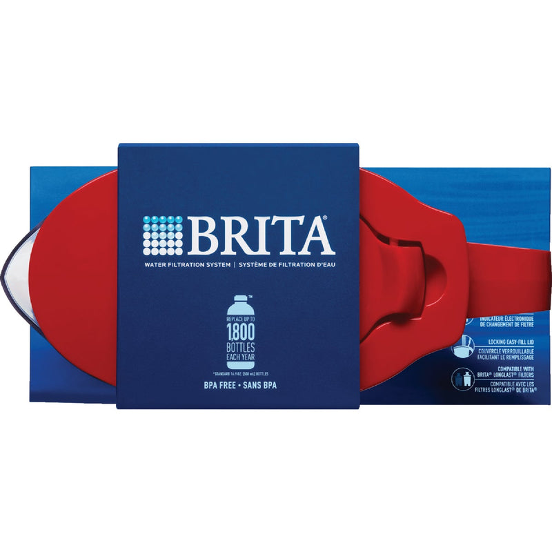 Brita 6-Cup Red Water Filter Pitcher