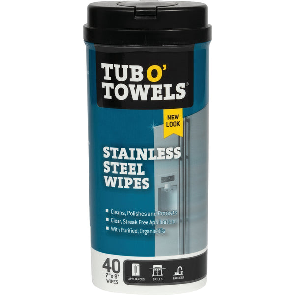 Tub O' Towels Heavy Duty Stainless Steel, 40-Ct.