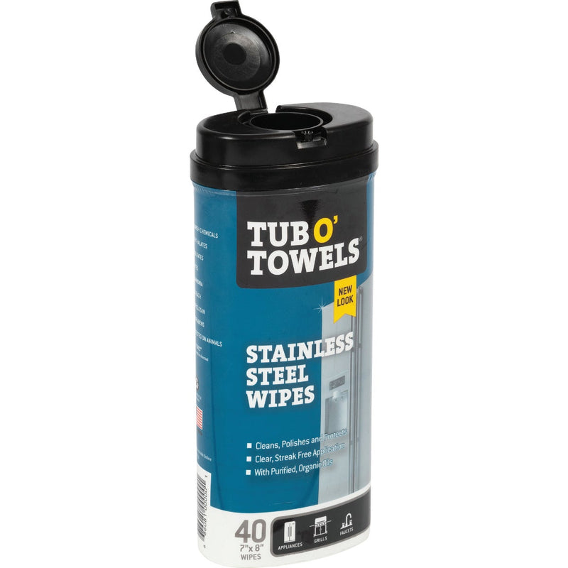 Tub O' Towels Heavy Duty Stainless Steel, 40-Ct.
