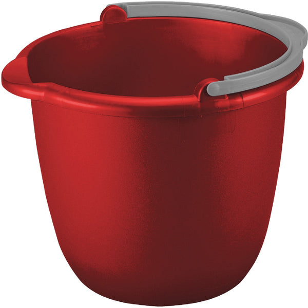 Sterilite 10 Qt. Red Classic Spout Bucket