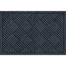 Apache Textures Smoke 24 In. x 36 In. Carpet/Recycled Rubber Door Mat