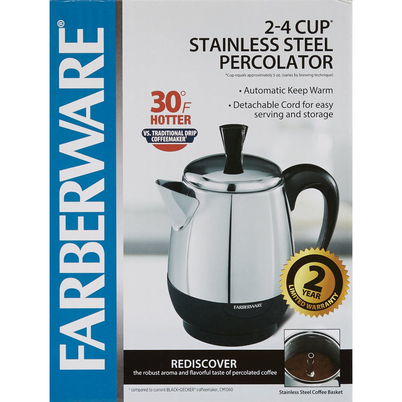 Farberware 4 Cup Stainless Steel Coffee Percolator