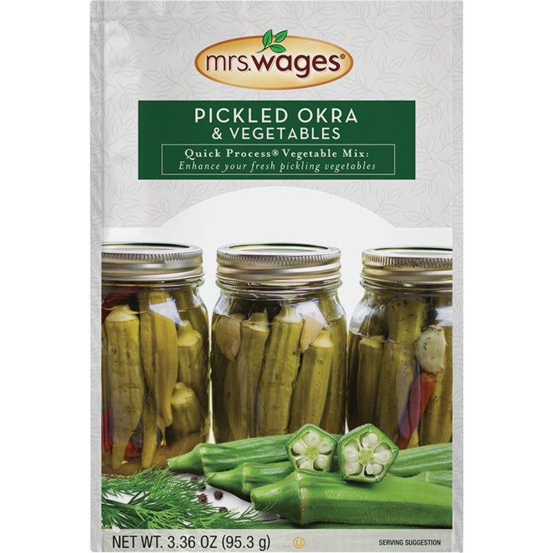 Mrs. Wages Quick Process 3.36 Oz. Okra & Vegetables Pickling Mix