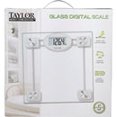Taylor Digital 400 Lb. Glass Bath Scale, Clear