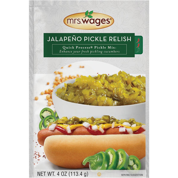 Mrs. Wages Quick Process 4 Oz. Jalapeno Pickle Relish Pickling Mix