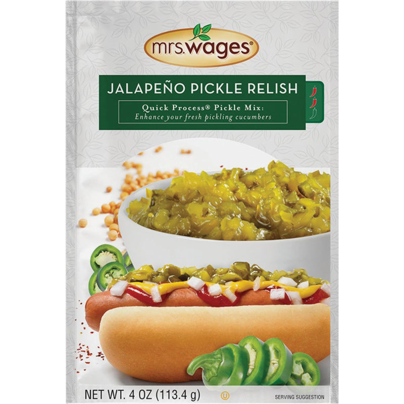 Mrs. Wages Quick Process 4 Oz. Jalapeno Pickle Relish Pickling Mix