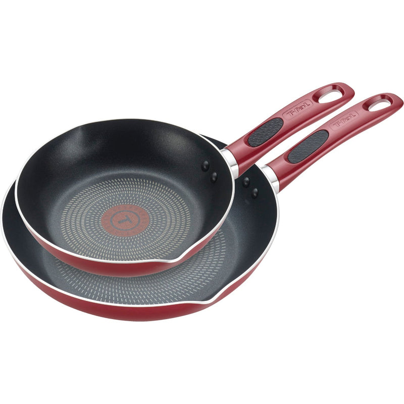 Excite 8 In. & 10.5 In. Red Non-Stick Fry Pan Set