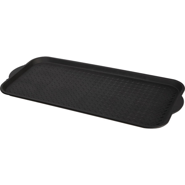 XL 18.9 In. x 39.3 In. Black Recycled Plastic Boot Tray