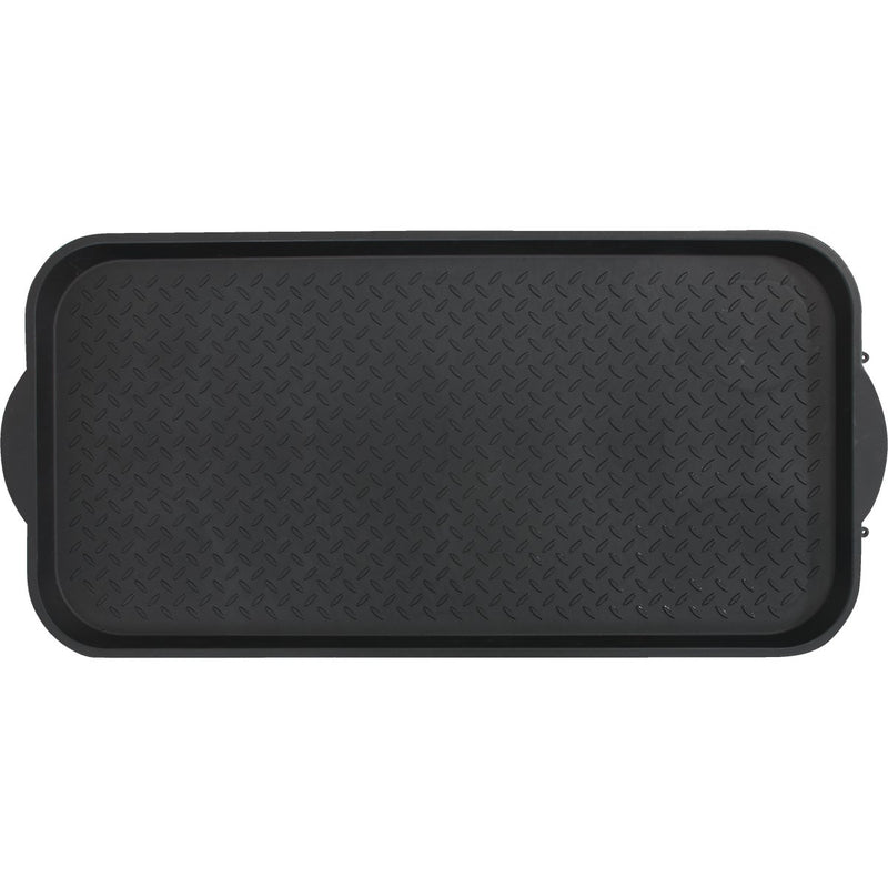 XL 18.9 In. x 39.3 In. Black Recycled Plastic Boot Tray
