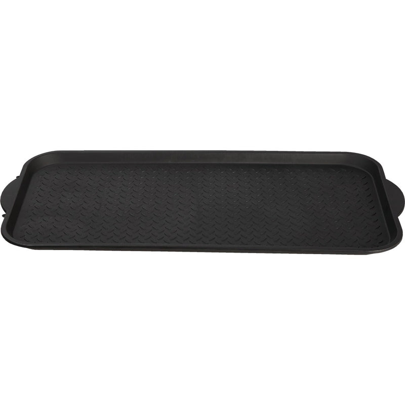 XL 18.9 In. x 39.3 In. Black Recycled Plastic Boot Tray