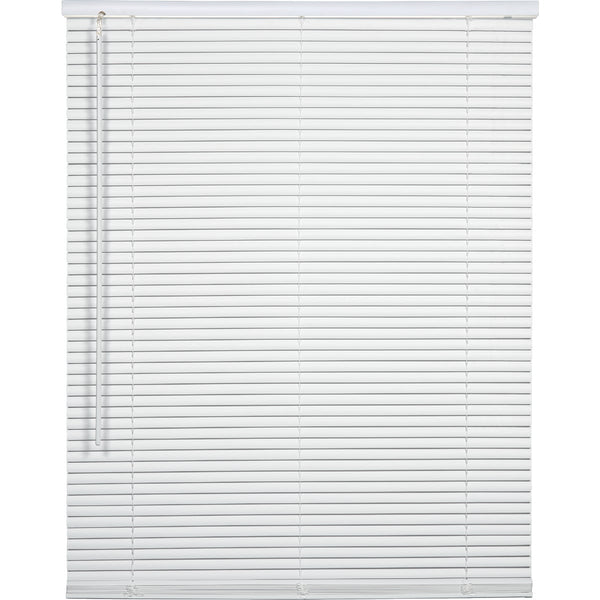 Home Impressions 23 In. x 42 In. x 1 In. White Vinyl Light Filtering Cordless Mini Blind