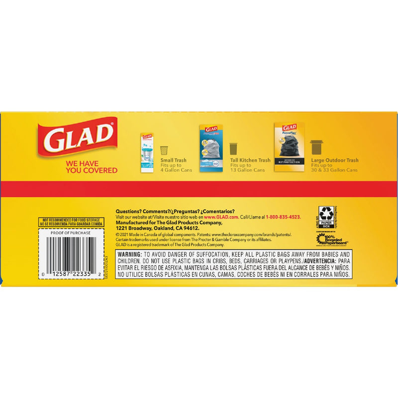 Glad Recycling 30 Gal. Large Blue Trash Bag (28-Count)