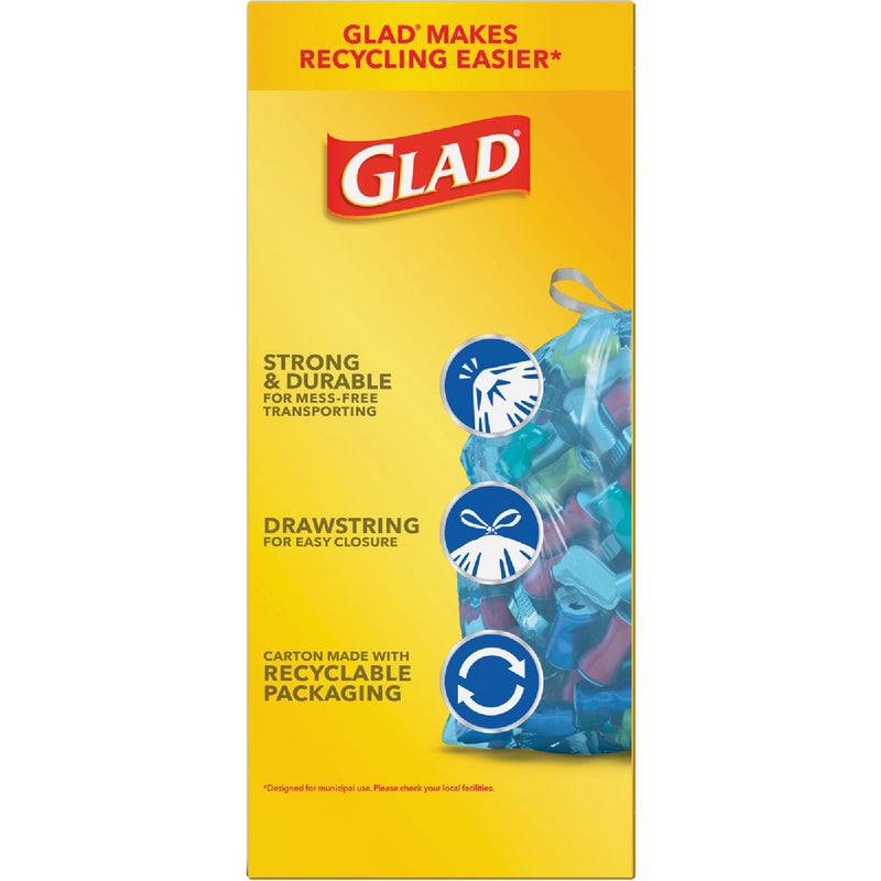 Glad Recycling 30 Gal. Large Blue Trash Bag (28-Count)