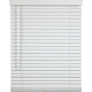 Home Impressions 29 In. x 64 In. x 2 In. White Faux Wood Cordless Blind