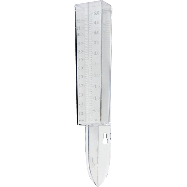 Taylor 5 In. Plastic Clear-Vu Rain Gauge