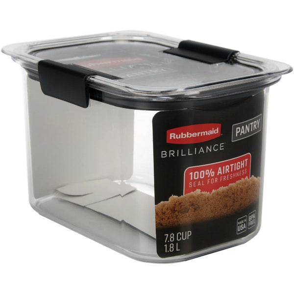 Rubbermaid Brilliance 7.8 Cup Brown Sugar Pantry Airtight Food Storage Container