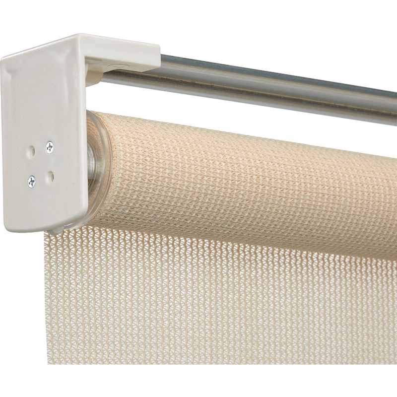 Home Impressions 30 In. x 72 In. Ivory Fabric Indoor/Outdoor Cordless Roller Shade