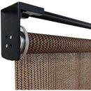 Home Impressions 30 In. x 72 In. Brown Fabric Indoor/Outdoor Cordless Roller Shade