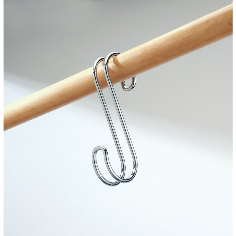 iDesign Classico Chrome Closet Rod S-Hook