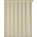 Home Impressions 78 In. x 84 In. x 3.5 In. Ivory Vinyl Room Darkening Vertical Cordless Blind