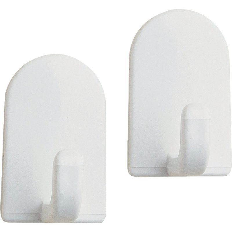 iDesign Soap Savers Mini White Plastic Adhesive Hook (2-Pack)