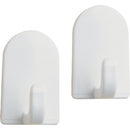 iDesign Soap Savers Mini White Plastic Adhesive Hook (2-Pack)