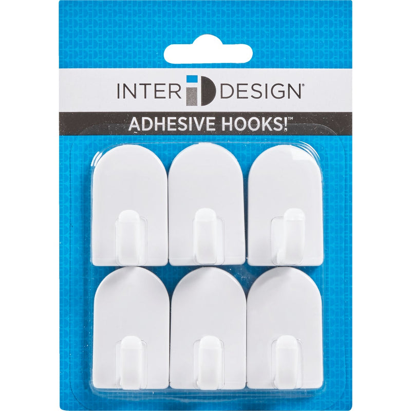 iDesign Soap Savers Mini White Plastic Adhesive Hook (2-Pack)