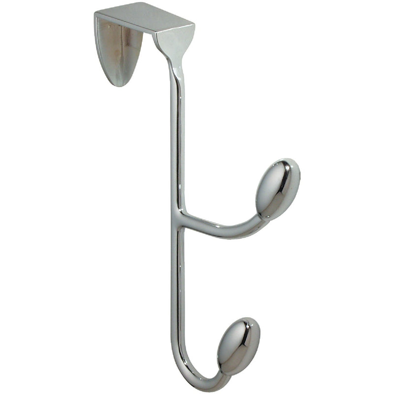 iDesign Chrome 6 In. 4-1/4 In. Over-the-Door Hook