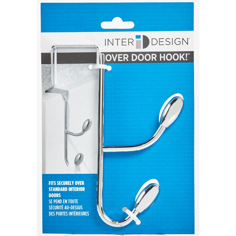 iDesign Chrome 6 In. 4-1/4 In. Over-the-Door Hook