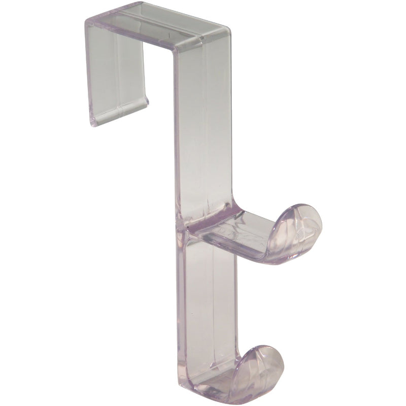 iDesign Plastic Clear 1 In. Over-the-Door Hook