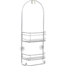 iDesign Rondo 2-Shelf Silver Shower Caddy