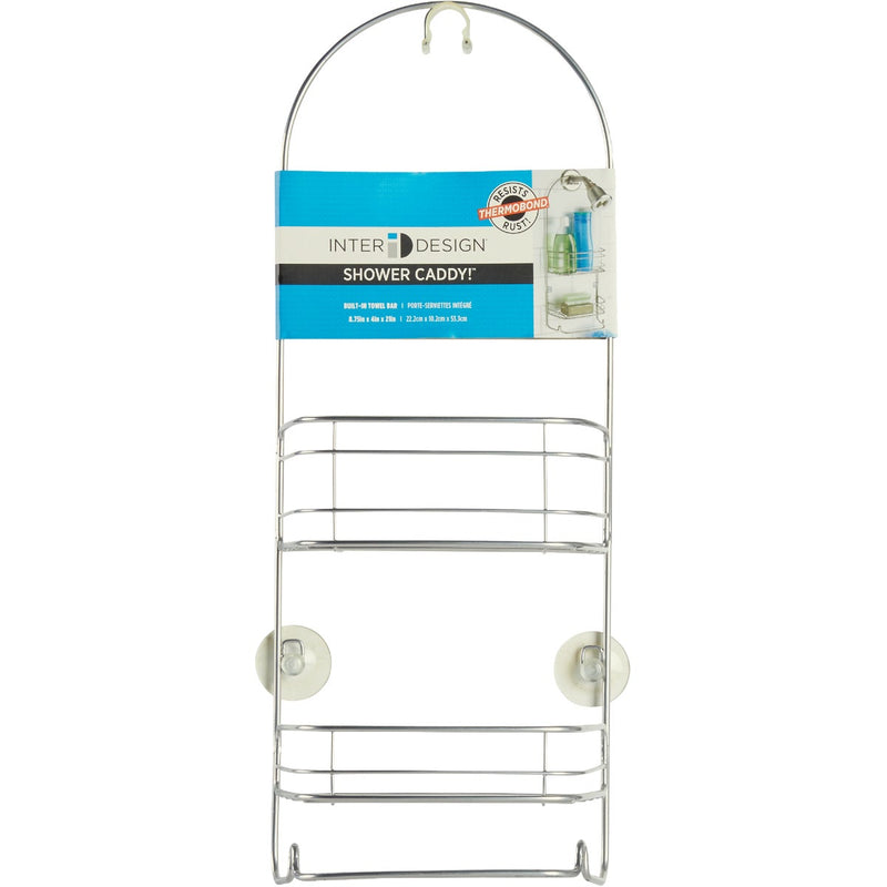 iDesign Rondo 2-Shelf Silver Shower Caddy