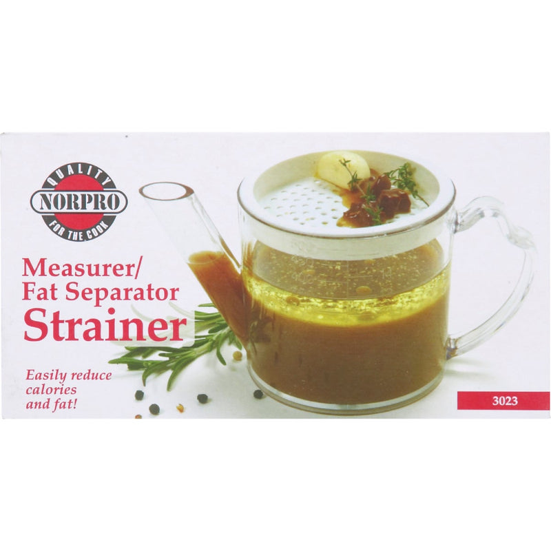 Norpro 2 Cup Clear Plastic Separator & Strainer Measuring Cup