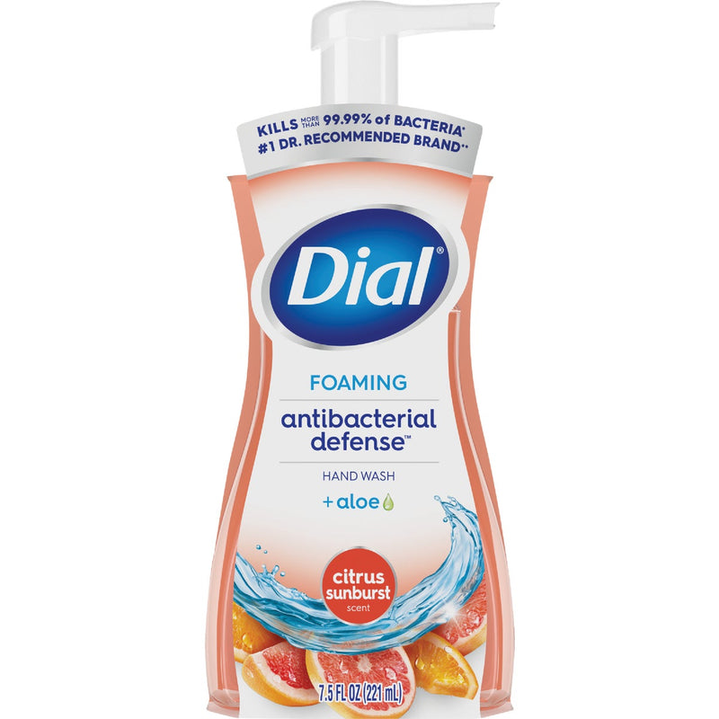 Dial Antibacterial Defense 7.5 Oz. Citrus Sunburst + Aloe Foaming Hand Wash