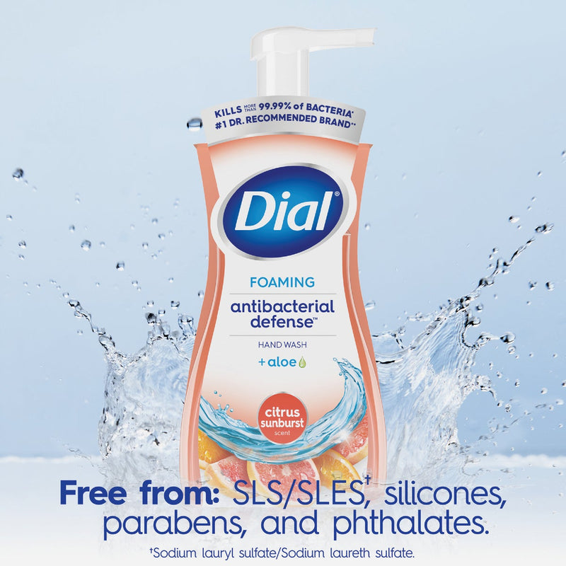 Dial Antibacterial Defense 7.5 Oz. Citrus Sunburst Foaming Hand Wash