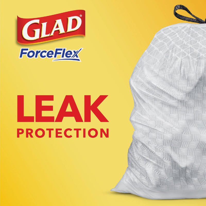 Glad Febreze 13 Gal. Fresh LeakGuard Tall Kitchen White Trash Bag (40-Count)