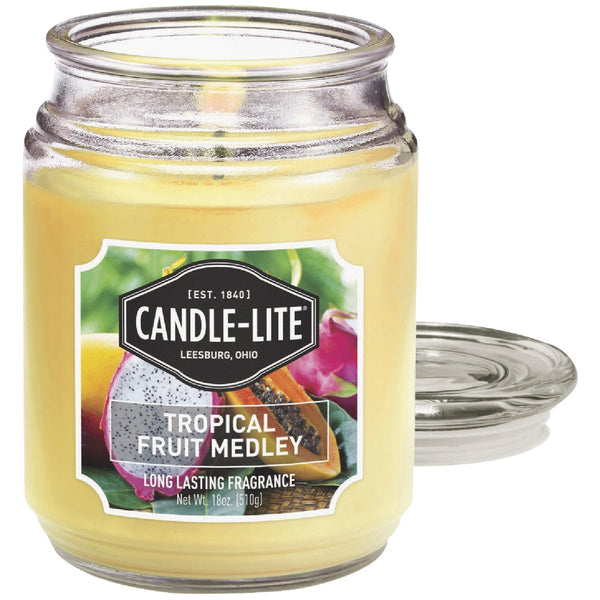 Candle-Lite 18 Oz. Everyday Tropical Fruit Medley Jar Candle